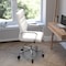 Flash Furniture White LeatherSoft Roller Wheel Executive Chair GO-2286H-WH-RLB-GG - alternate 3